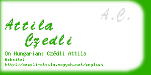 attila czedli business card