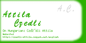 attila czedli business card